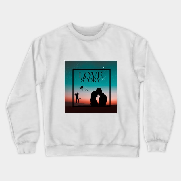 Love Story Crewneck Sweatshirt by GoodyL